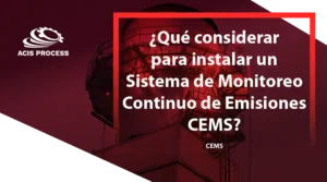 sistema de monitoreo continuo CEMS en chimeneas