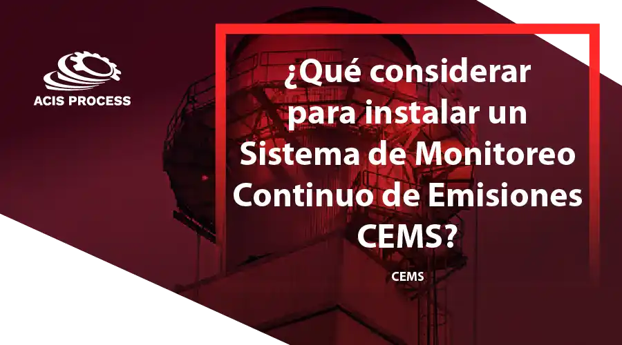 sistema de monitoreo continuo CEMS en chimeneas